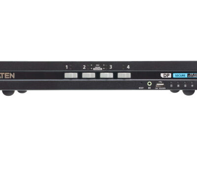 ATEN Switch KVM de seguridad avanzada DisplayPort USB de 4 puertos con CAC (compatible con PSD PP v4.0)