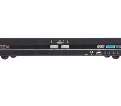 ATEN Switch KVM de seguridad avanzada DVI USB de 2 puertos con CAC (compatible con PSD PP v4.0)