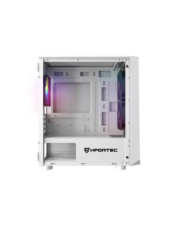 NFORTEC CAJA MICROATX GAMING CRISTAL TEMPLAD DYS WHITE. USB 3.0 RGB. BLANCO - Imagen 10