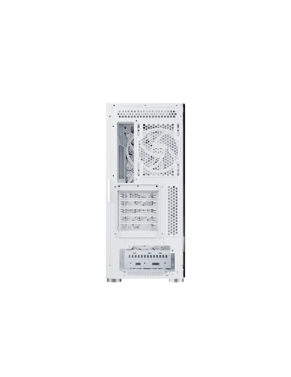 NFORTEC CAJA GAMING CRISTAL TEMPLADO NERVIA WHITE. USB 3.0 A-RGB. BLANCO - Imagen 4