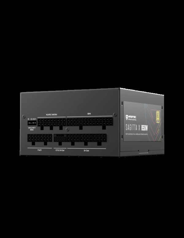 NFORTEC FUENTE DE ALIMENTACIÓN SAGITTA X 850W. PCIE 5.0 80 PLUS GOLD FULL MODULAR A-RGB - Imagen 3