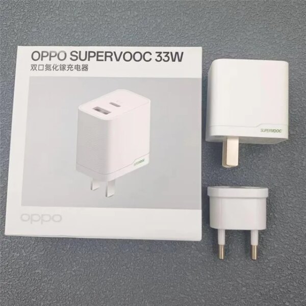 OPPO SUPERVOOC 33W DUAL PORTS GAN POWER ADAPTER - Imagen 5