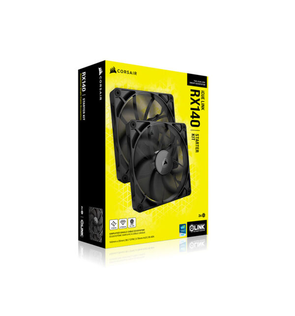 VENTILADOR CAJA CORSAIR RX SERIES iCUE LINK RX140 DUAL PACK CO-9051012-WW - Imagen 4