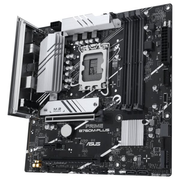 PLACA ASUS PRIME B760M-PLUS,INTEL,1700,B760,4DDR5,128GB,HDMI+DP,4SATA+2M.2,5USB 3.2+1USB-C,2.5GB,MATX - Imagen 4